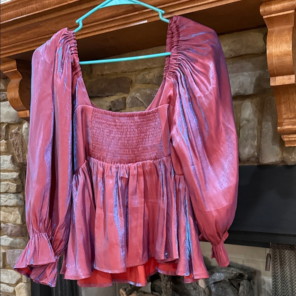Entro Shimmering Pink Blouse